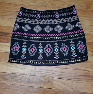 Printed mini skirt